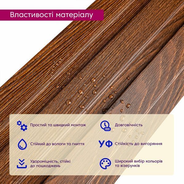 Рейка декоративна WPC стінова 200х11х2900мм SW-00003009 991944717 фото
